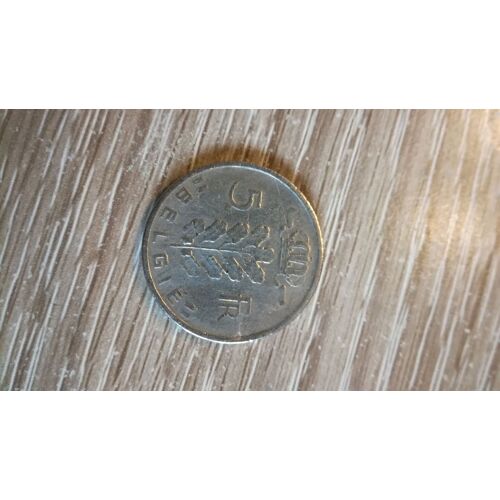 5 Francs Belgique 1964 En L Etat Sur Les Photos 