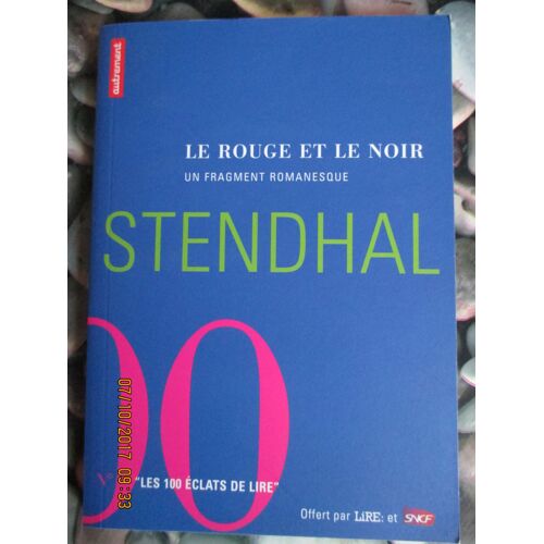 Lle Rouge Et Le Noir Fragment Romanesque Stendhal