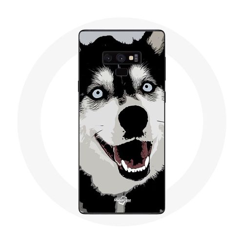 Coque Pour Samsung Galaxy Note 9 Husky De Sibérie Yeux Bleus