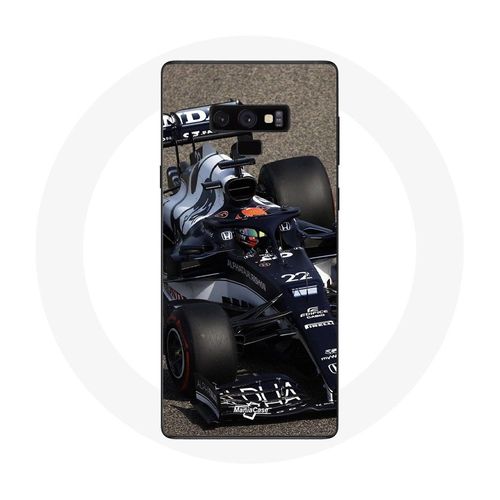 Coque Pour Samsung Galaxy Note 9 Formule 1 Yuki Tsunoda Pilote Automobile De F1 Bleu