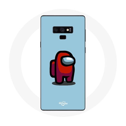 Coque Pour Samsung Galaxy Note 9 Among Us Jeu Vidéo Fond Bleu