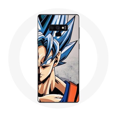 Coque Pour Samsung Galaxy Note 9 Anime Dragon Ball Goku Cheveux Bleu