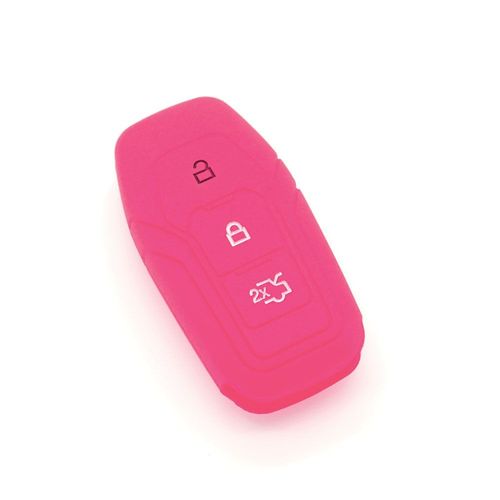 Housse De Clé En Silicone Pour Ford Mondeo Mustang Fusion 2015 2016 Rose