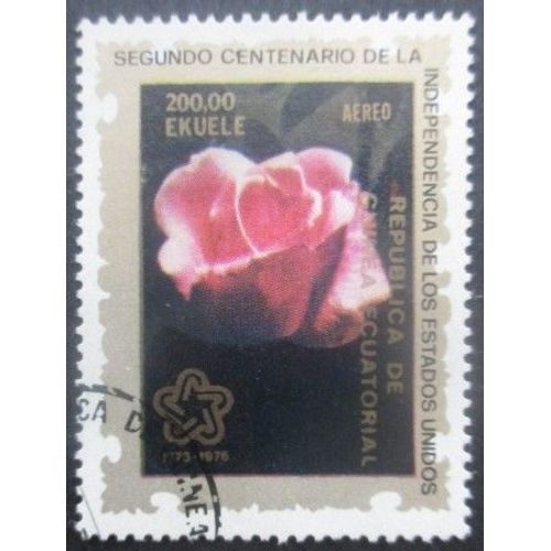 Guinee Equatoriale Poste Aérienne N°61 Rose Oblitéré