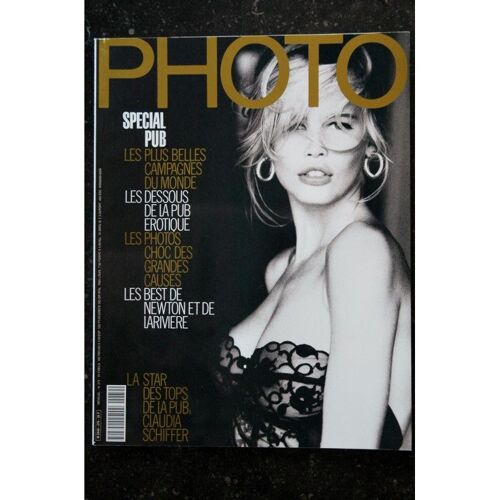 Photo 279 Decembre 1990 Special Pub Cover Claudia Schiffer Newton De Lariviere Erotisme Top Model