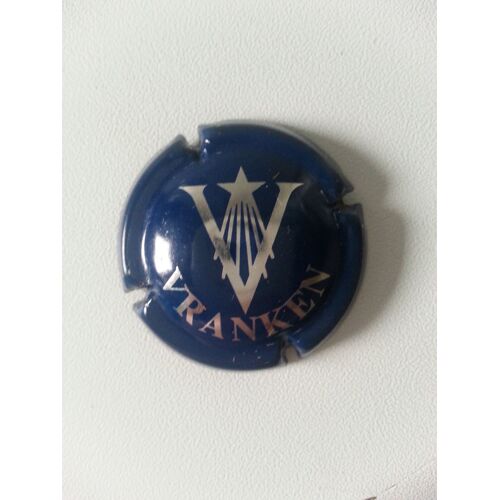 Capsule De Champagne De Vranken, En Bleu Marine & Argent.