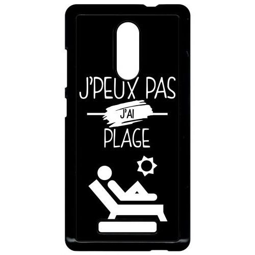 Coque Xiaomi Redmi Note 3 - J Peux Pas J Ai Plage 2 - Noir