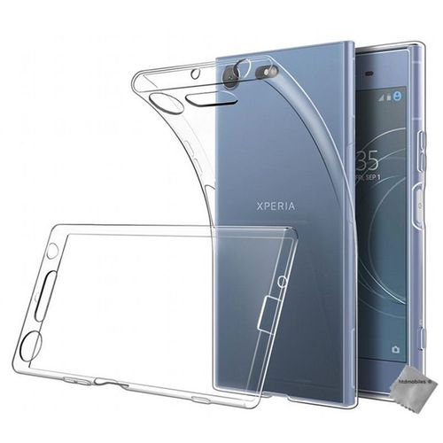 Housse Etui Coque Silicone Gel Fine Sony Xperia Xz1 Compact + Verre Trempe - Transparent Tpu