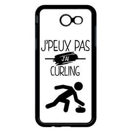 Coque Galaxy J3 (2017) - J Peux Pas J Ai Curling 1 - Noir