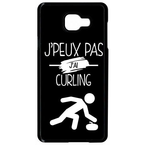 Coque Galaxy A7 (2016) - J Peux Pas J Ai Curling 2 - Noir
