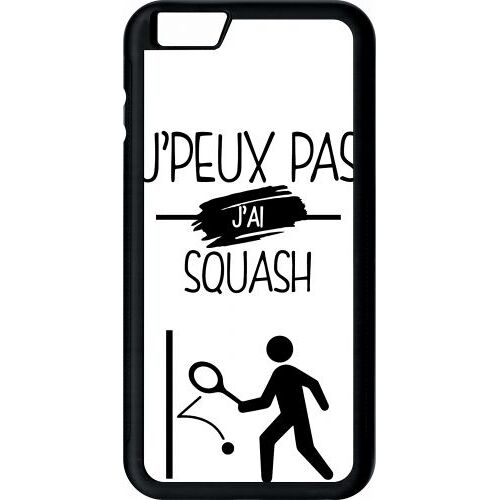 Coque Iphone 6s+ - J Peux Pas J Ai Squash 1 - Noir
