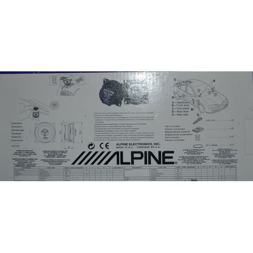 Paire d'enceinte Alpine 180 watt