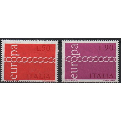 Italie Timbres Europa 1971