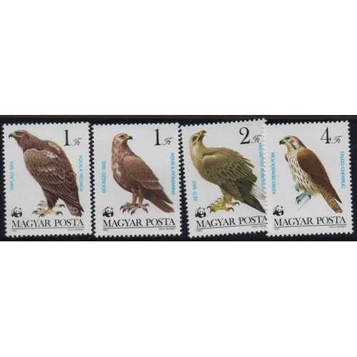 Hongrie Timbres Animaux En Voie De Disparition 1983