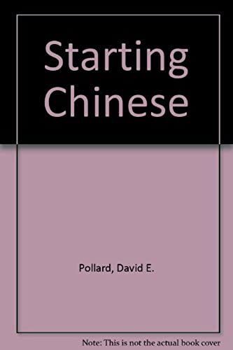Starting Chinese