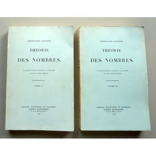 Théorie Des Nombres En 2 Tomes Quatrième Édition Conforme À La Troisième Nouveau Tirage Corrigé