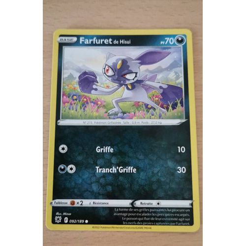 Carte Pokemon Farfuret De Hisui 092/189 Commun Astres Radieux 