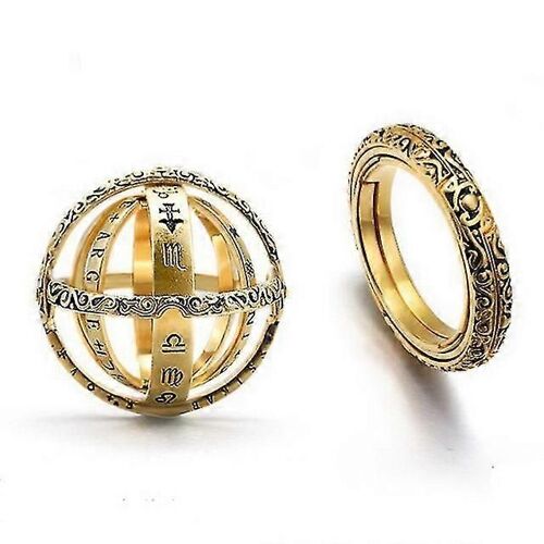 Anneau Astronomique Anneau De Rotation De Déformation Anneau De Rotation De Balle Rétro Bague De Couple Pour Femmes Hommes