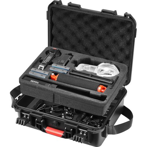 Étui Rigide Pour Appareil Photo Insta360 X5 Et Accessoires, Étui De Protection Étanche Et Rigide Pour Insta 360 X4/X5 Bundle Combo Kit Avec Bandoulière, Double Couche, Noir[SHY9290130]