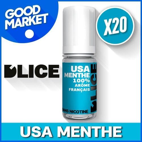 ?? USA MENTHE DLICE 20 X 10ML - 6MG - LOT E-LIQUIDE D'LICE ??