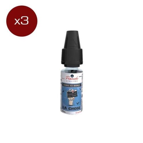 Lot de 3 E-liquides La Chose 10ml - Nicotine 11mg - Le French Liquide