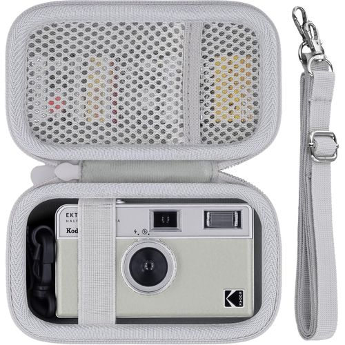 Pour Kodak Ektar H35/H35N Appareil Photo Demi-Cadre Étui Rigide De Transport Avec Poignée Et Bandoulière, Étui Seulement (Blanc)[SHY9292504]