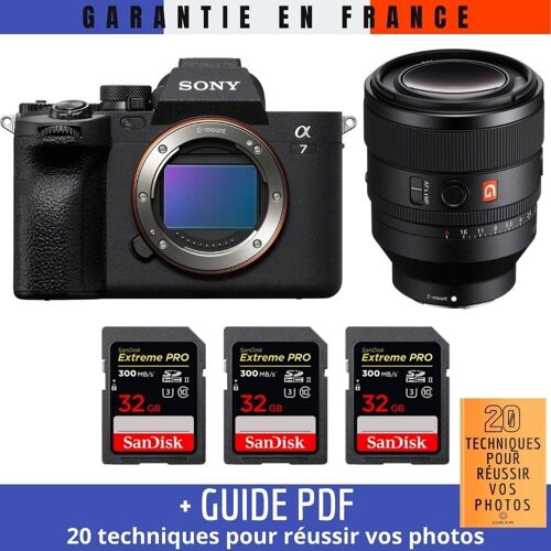 Sony A7 IV + FE 50mm f/1.2 GM + 3 SanDisk 32GB Extreme PRO UHS-II SDXC 300 MB/s + Guide PDF ""20 TECHNIQUES POUR RÉUSSIR VOS PHOTOS""