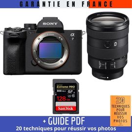 Sony A7 IV + FE 24-105mm f/4 G OSS + 1 SanDisk 128GB Extreme PRO UHS-II SDXC 300 MB/s + Guide PDF ""20 TECHNIQUES POUR RÉUSSIR VOS PHOTOS""