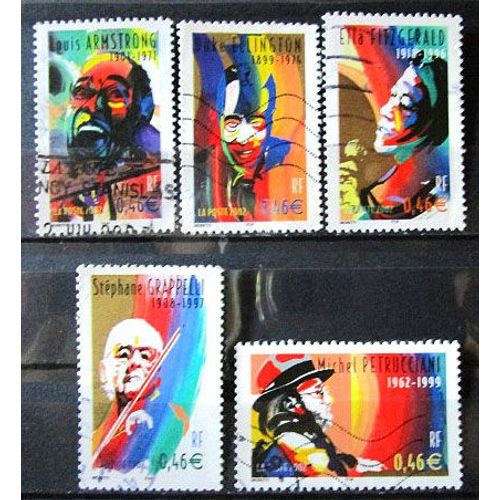 2002. F3500;F3502;F3503;F3504;F3505: Grands Interprètes De Jazz.