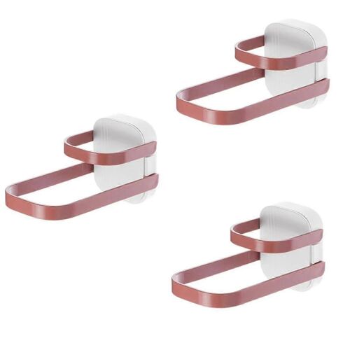 Support de rangement de cintre multifonctionnel Porte-vêtements pliable mural double couche sans perforation Rack de rangement C