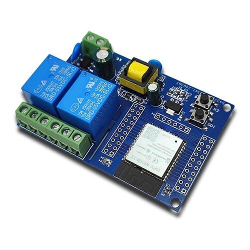 Module de relais ESP32 Module de relais Bluetooth WiFi double canal ESP32-WROOM Carte de développement secondaire pour