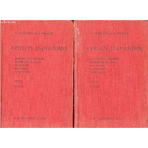 Précis D Anatomie - Tome 1 : Texte - Anatomie Des Membres, Ostéologie Du Crâne, De La Face, Du Thorax Et Du Bassin - 8e Édition - Collection Bibliothèque De L Étudiant En Médecine.