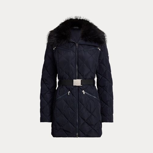 Doudoune Matelassée Avec Fausse Fourrure