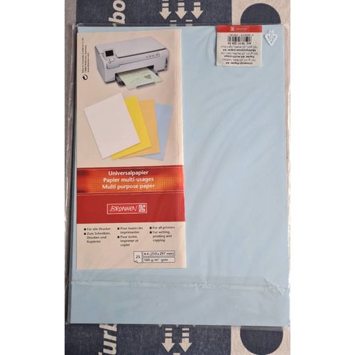 25 Feuilles Papier Multi-Usage Pour Toutes Imprimantes Bleu Clair
