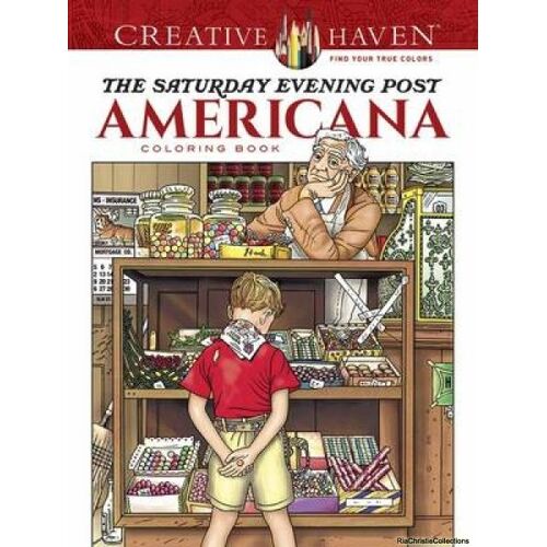 Creative Haven The Saturday Evening Post Americana Coloring Book