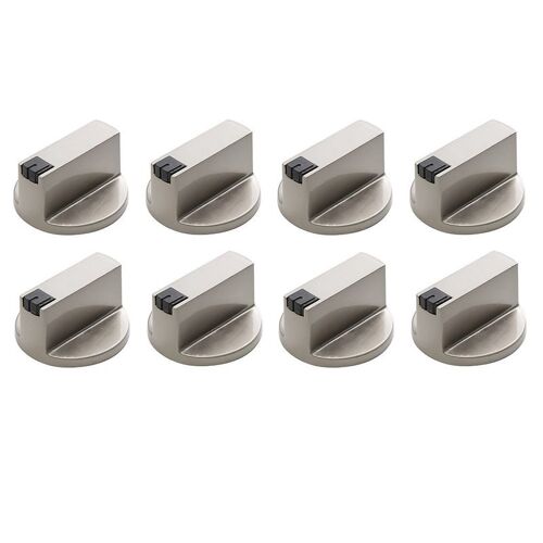 Poignée De Poêle, Bouton De Commande De Four En Alliage De Zinc De 6Mm, Bouton De Commande Universel De Cuisinière À Gaz Argenté, Adapté À La Cuisiniè 9109-May14A06869
