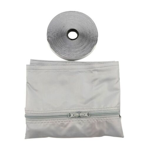 Bande de scellage de fenêtre de climatisation Mobile, revêtement Pu imperméable gris 4M, déflecteur de scellage en tissu doux