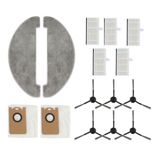Ensemble De Sacs ? Poussi¿¿re Et Brosses Lat¿¿rales Pour Aspirateur Robot Xiaomi Viomi S9, Pi¿¿ces De Rechange, 15 Pi¿¿ces 9109-May13841