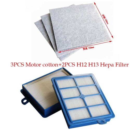 Filtre Hepa H12 H13 + 3 pièces, pièces de rechange pour aspirateur à moteur en coton pour Philips et nexus