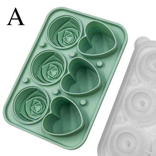 Moule À Muffins En Silicone, 6 Trous, Fleur Rose, Gâteau, Crème Glacée, Chocolat, Regina, Ustensiles De Cuisson, Plat De Cuisson, Moule À Gâteau Chi, 3d K2u3