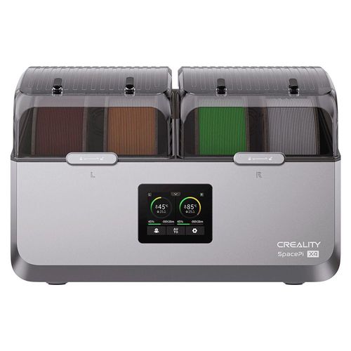 Creality SpacePi X4 Boîte de séchage de filaments, rangement pour 4 bobines, double chambre de chauffe, température maximale de 85 °C, pour PLA/TPU/PETG/ABS/Nylon