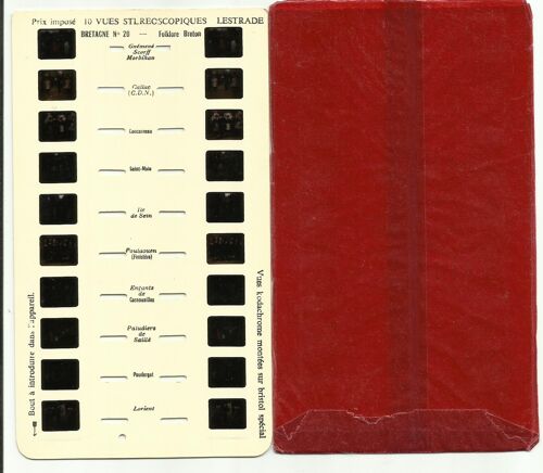 Carte Lestrade Bretagne N° 20 Folklore Bretons 