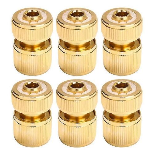 Adaptateur De Tuyau De Robinet D'eau 1/2 Pouce Ensemble De Raccord De Tuyau De Jardin À Dégagement Rapide 6 Pcs