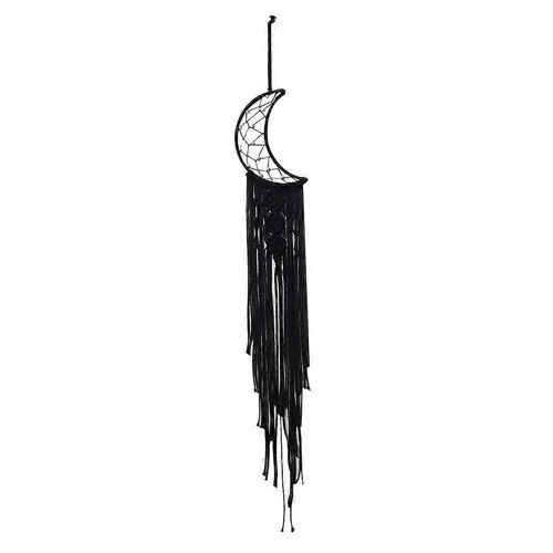 Macramé Boho Black Moon Dream Catcher, Noël maison chambre, crèche Decor trouve intéressant Wall Dec