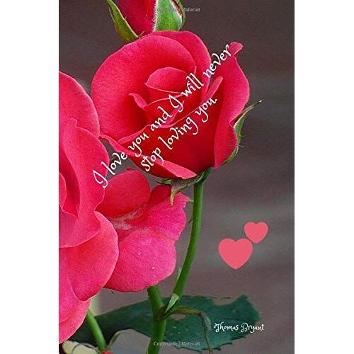 I Love You And I Will Never Stop Loving You.: Notebook With A Modern Design, Unique, For A Gift, For Office Or Personal Use, Perfect And Practical. Journal, Diary (110 Pages, Blank, 6 X 9)