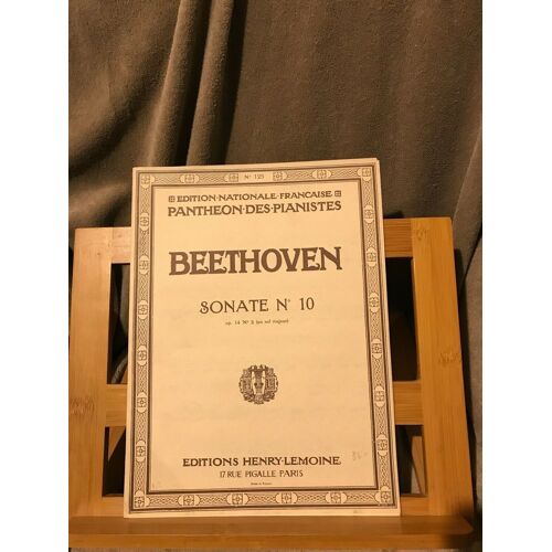 Beethoven Sonate N°10 Opus 14/2 Partition Piano Panthéon Pianistes N°125 Lemoine