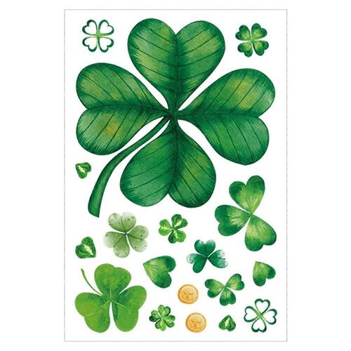 B St Patricks Day Décorations Autocollants, St. 's Day Fenêtre S'accroche Decor