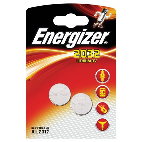 Blister de 2 Piles Lithium CR2032 3V ENERGIZER
