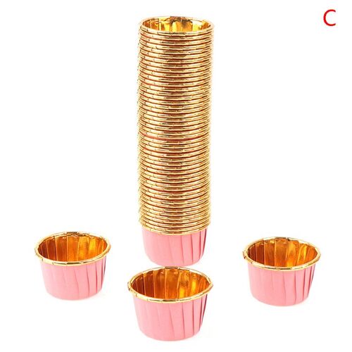 Tasse De Cuisson Pour Muffins, Papier À Gâteau, Outils Standardistiques, Fournitures De Fête, Doublure De Gâteau Chi, Tible De Gâteau, 6 Couleurs, Paquet De 50 Pièces, 100 Pièces