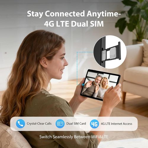 2K Tablette 11 Pouces,36Gb Ram+512Gb Rom (2Tb Tf),Android 15,4G Sim Lte+5G Wifi,Octa-Core,2000 * 1200,9580Mah,13Mp+8Mp,Widevinel1,Gps,Bluetooth,Tablette Avec Clavier Ect(Noir)